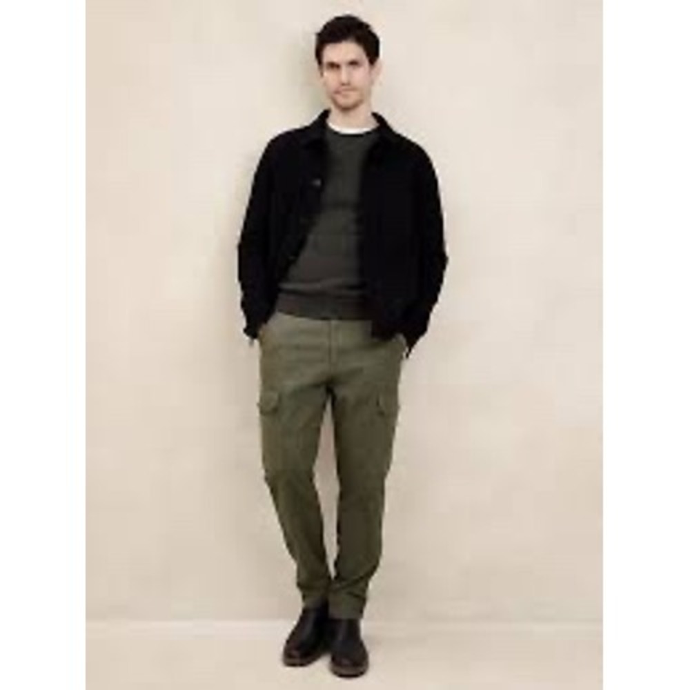 Banana Republic Surplus Tapered Cargo Pant Mens 28x28 Vintage Green Cotton NWOT